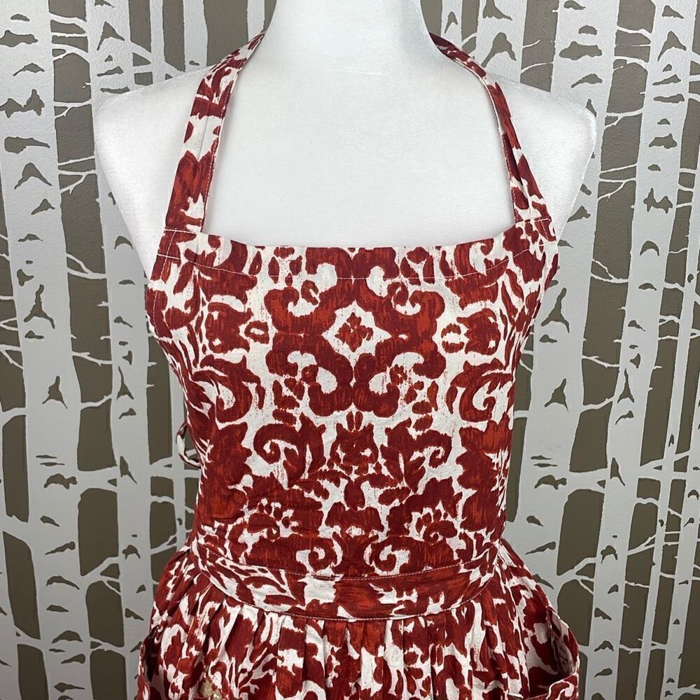 Tag Abstract Floral Printed Apron - Picture 5 of 9